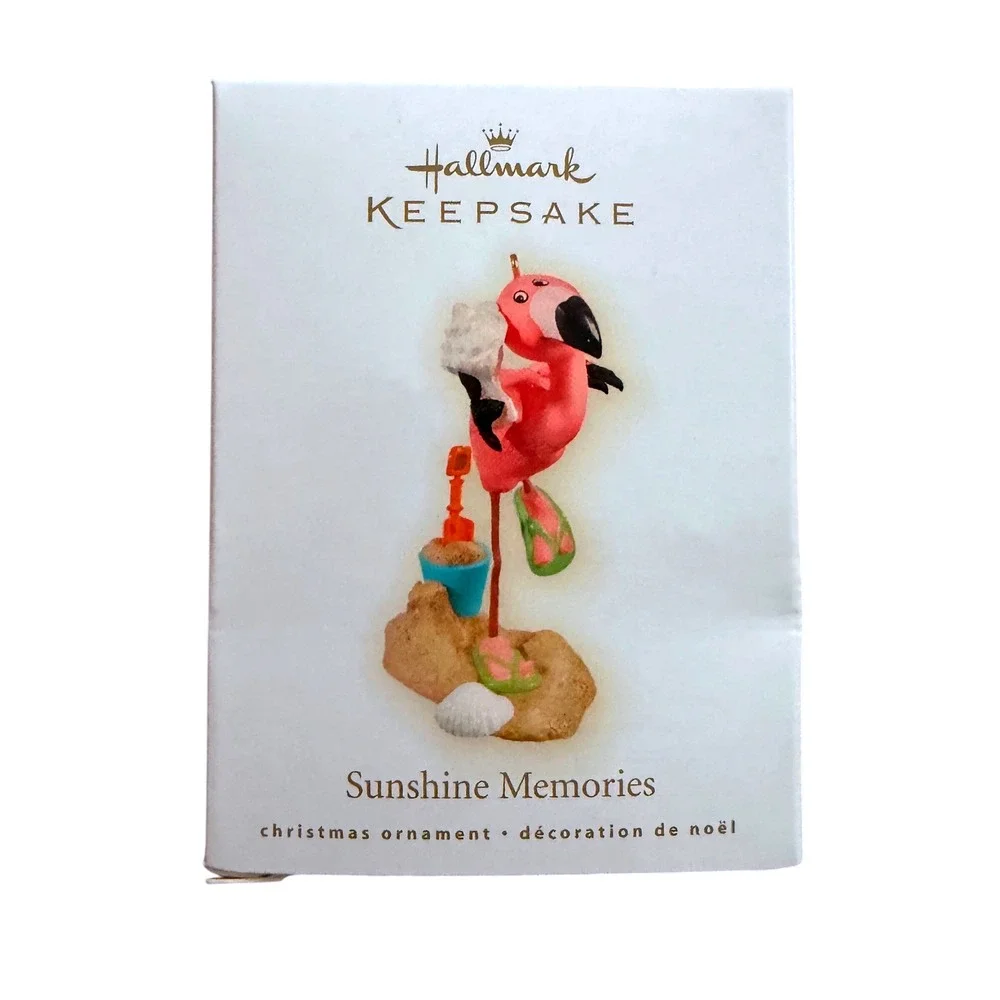 Hallmark Keepsake 2009 Sunshine Memories Flamingo Beach Christmas Ornament Boxed